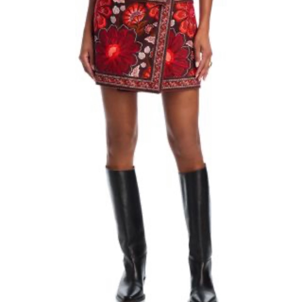 Farm Rio Gigi Wrap effect floral Print Size 25 NWT - Picture 3 of 16